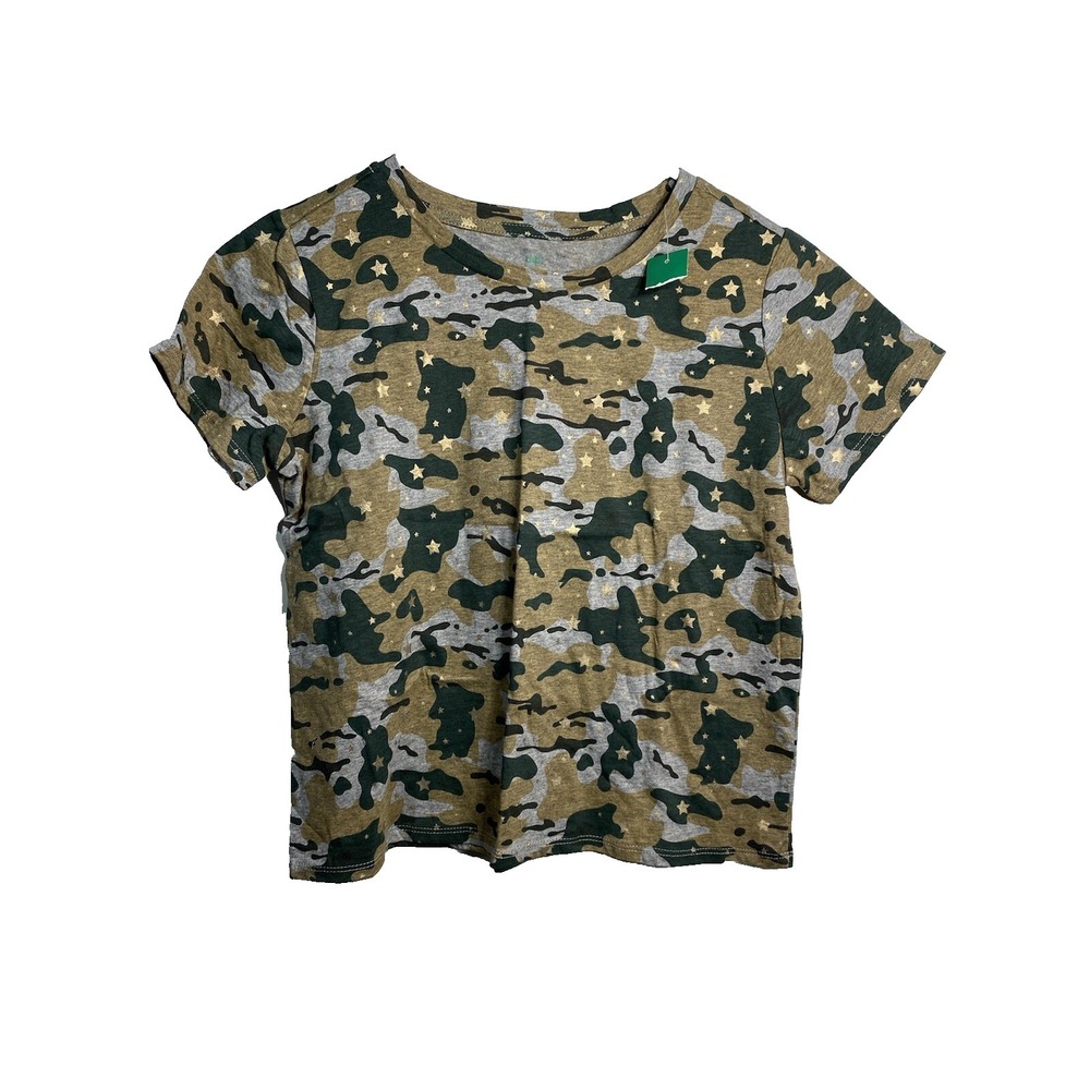 dip‎ girls camo shirt size large 12 14 short sleeve